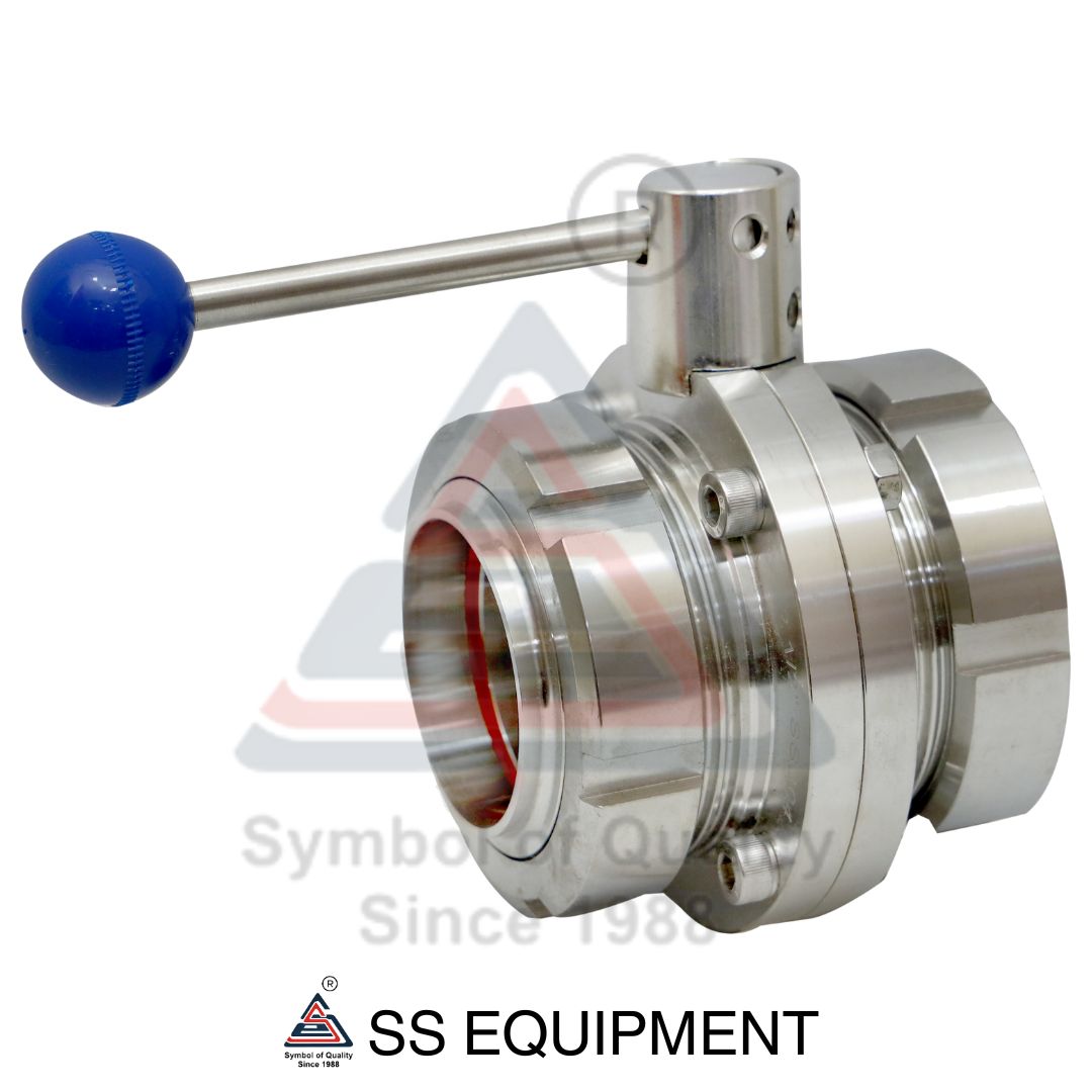 SS BUTTERFLY VALVE UNION END