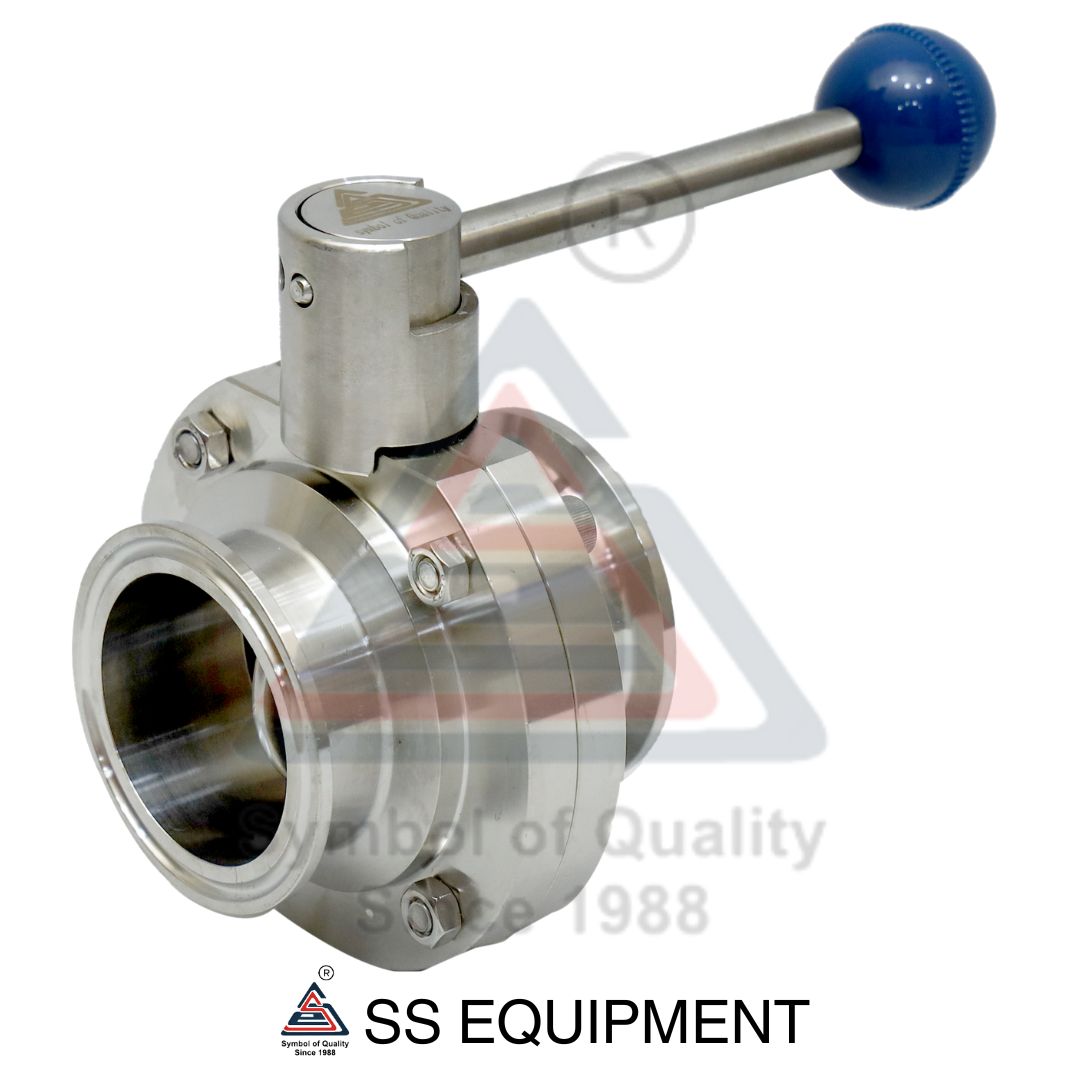 SS BUTTERFLY VALVE TC END