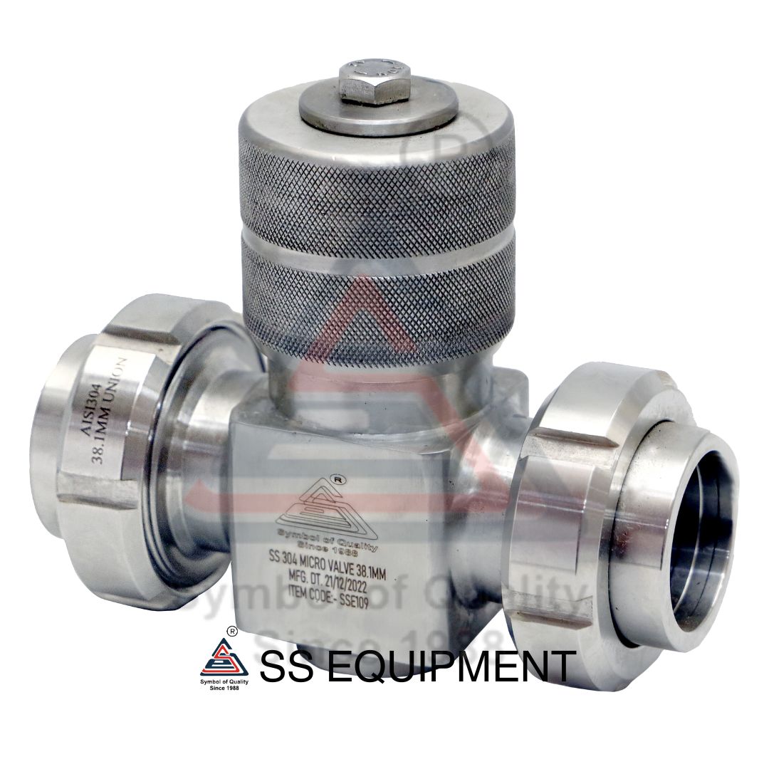 SS MICRO VALVE / FLOW CONTROL VALVE UNION END