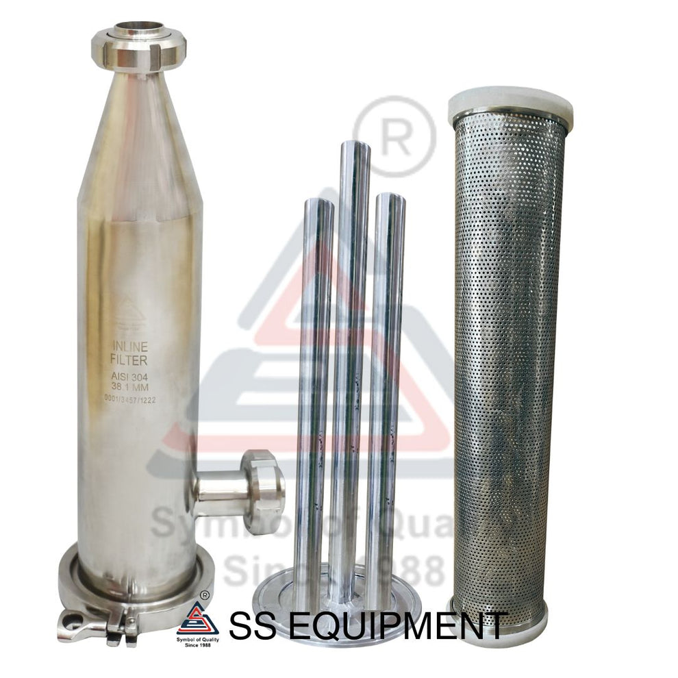 SS INLINE FILTER WITH FERROUS TRAP – SS Equipment